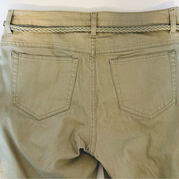 Riders by Lee Slender Stretch Ladies Capris Tan Size 12 Medium Cotton Spandex - Picture 6 of 16